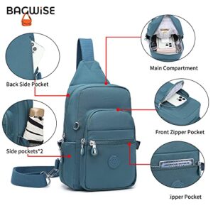 Women Sling Backpack Crossbody Bags for Women, Unisex Crossbody Purse Bag, Sling Bag, Lightweight and Compact Sling Backpack (Ice Blue)