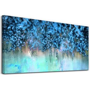 Abstract Wall Decor For Living Room Bedroom Wall Art Paintings Blue Abstract Painting Wall Artworks Hang Pictures For Office Decoration Canvas Prints Fashion Room Home Decorations Posters 20" X 40"