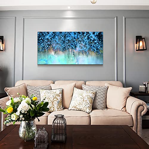 Abstract Wall Decor For Living Room Bedroom Wall Art Paintings Blue Abstract Painting Wall Artworks Hang Pictures For Office Decoration Canvas Prints Fashion Room Home Decorations Posters 20" X 40"