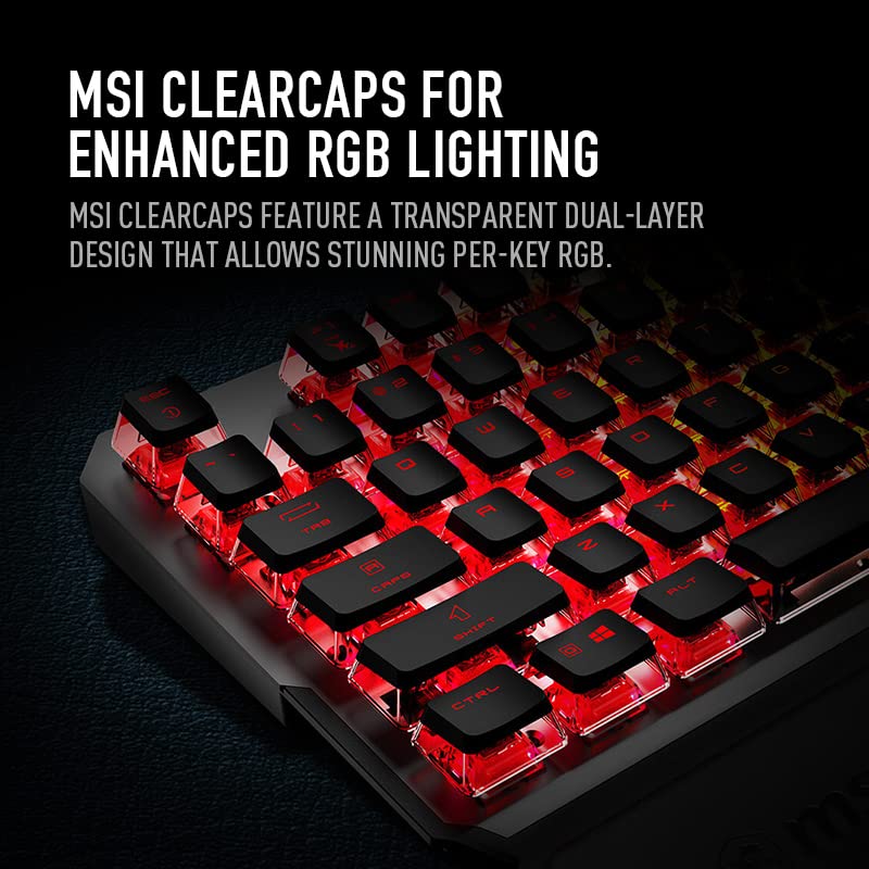 MSI Vigor GK71 Sonic Blue US Mechanical RGB Gaming Keyboard Sonic Blue Switches