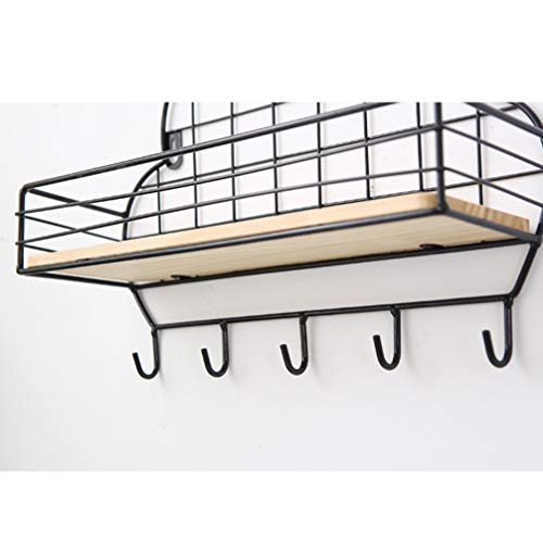 Tofficu Cloud Shape Storage Rack Durable Metal Wall-Mounted Shelf Home Decoration for Living Room Bedroom