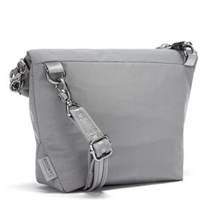 Pacsafe Women's Citysafe CX Anti Theft Convertible Crossbody, ECONYL Gravity Gray