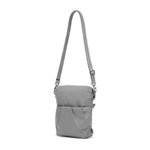 Pacsafe Women's Citysafe CX Anti Theft Convertible Crossbody, ECONYL Gravity Gray