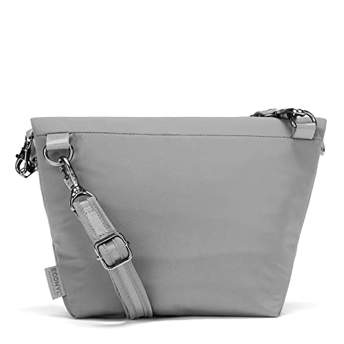 Pacsafe Women's Citysafe CX Anti Theft Convertible Crossbody, ECONYL Gravity Gray