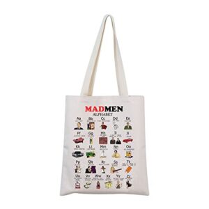 mad men tv show inspired gift madmen fan gift madmen tote bag madmen tv series (shopping bag)