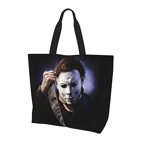 Michael Horror Myers Women's Shoulder Bags Purse Lightweight Satchel Handbags Casual Messenger Tote Bag