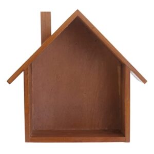 orfofe picture ledge shelf wooden house- shaped house shaped wall shelf house shaped floating shelf house shaped wooden shelf wall storage shelf flower pot stand