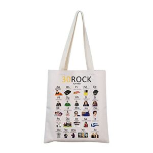 mnigiu 30 rock tv show inspired gift 30 rock merchandise 30 rock tote bag 30 rock fan gift (shopping bag)
