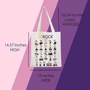 MNIGIU 30 Rock Tv Show Inspired Gift 30 Rock Merchandise 30 Rock Tote Bag 30 Rock Fan Gift (Shopping bag)