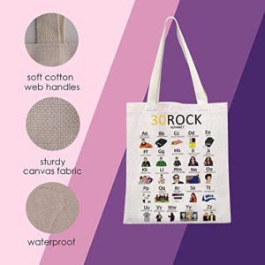 MNIGIU 30 Rock Tv Show Inspired Gift 30 Rock Merchandise 30 Rock Tote Bag 30 Rock Fan Gift (Shopping bag)