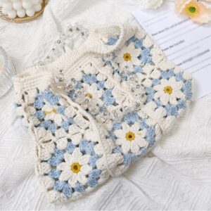 TKFDC Lady Knitting Comfortable Woolen Woven Knitted Bag Handbags Simple Ladies Crochet Bag Women Girl Bags