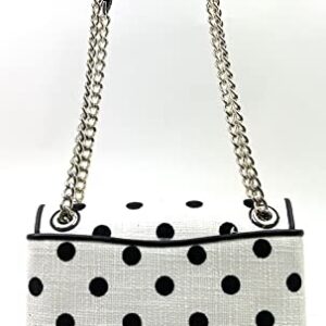 Kate Spade Natalia Embroidered Dot Medium Flap Shoulder Bag (Cream multi)