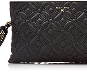 Michael Kors Jet Set Charm Xl Double Gusset Wristlet Black 1 One Size