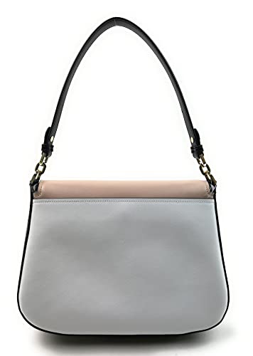 Kate Spade New York Staci Saffiano Leather Flap Shoulder Bag (Warm beige)