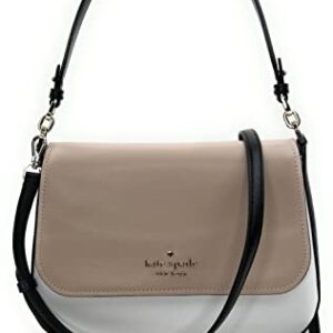 Kate Spade New York Staci Saffiano Leather Flap Shoulder Bag (Warm beige)