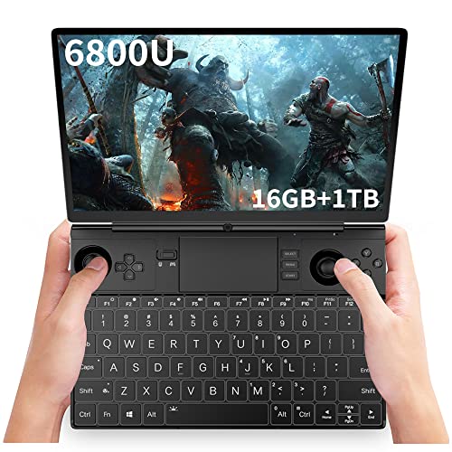 GPD Win Max 2 [AMD Ryzen 7 6800U-16GB+1TB] 10.1 Inches Mini Handheld Win 11 PC Video Game Console Gameplayer 1920X1200 Touchscreen Laptop Tablet PC 1TB M.2 SSD Storage