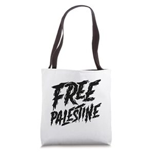 free palestine protest support for gaza and jerusalem gift tote bag