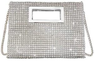 halemet rhinestone crossbody bags for women elegant evening bag satchel crossbody bag purses for wedding party 2023