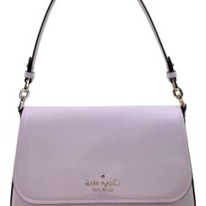 Kate Spade New York Staci Saffiano Leather Flap Shoulder Bag (Lilac Moon)