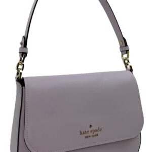 Kate Spade New York Staci Saffiano Leather Flap Shoulder Bag (Lilac Moon)