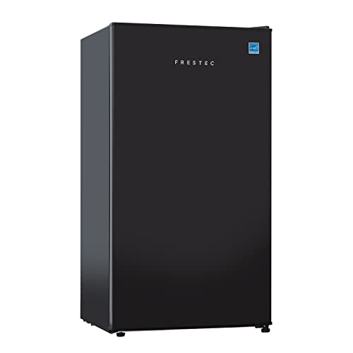 Frestec 3.1 CU' Min Refrigerator, Compact Refrigerator, Small Refrigerator with Freezer, Black (FR 310 BK)