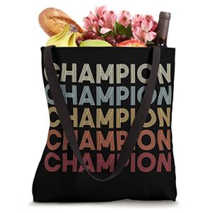 Champion New York Champion NY Retro Vintage Text Tote Bag