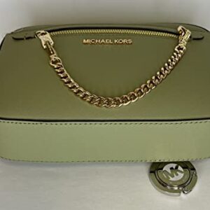 Michael Kors Jet Set Large Crossbody bundled Purse Hook (Light Sage)