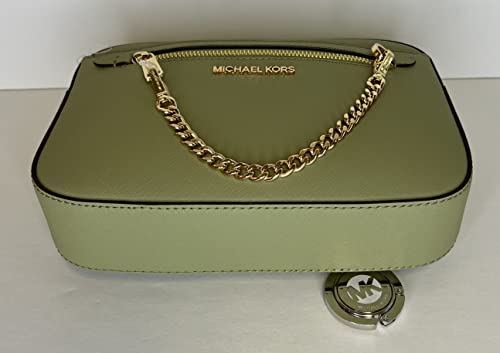 Michael Kors Jet Set Large Crossbody bundled Purse Hook (Light Sage)