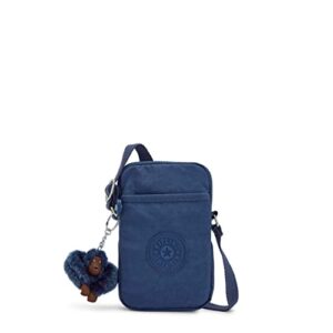 kipling women’s tally minibag, lightweight crossbody mini, nylon phone bag, polar blue