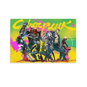 shinx cyber-punk edgerunners anime poster poster canvas 90s wall art room aesthetic posters 12x18inch(30x45cm)