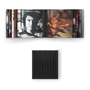 koss record wall rack, vinyl holder for storage and display, expandable and configurable to fit your space, black