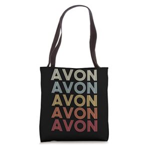 Avon New York Avon NY Retro Vintage Text Tote Bag