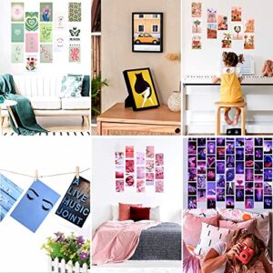 BEISHIDA Room Decor Aesthetic,Charm Purple Pastel Wall Collage Kit Aesthetic Poster Aesthetic Wall Decor for Bedroom Purple Theme Pictures Bedroom Decor for Teen Girls Aesthetic Collage Kit 50pcs