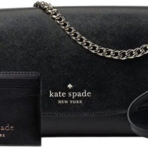 Kate Spade Carson Convertible Crossbody Handbag With Card Case (Black)