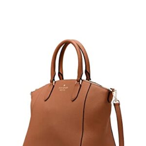 Kate Spade New York Parker Medium Leather Satchel Warm Gingerbread