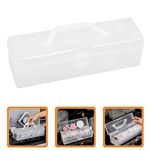 VILLCASE Clear Plastic Storage Box, Medal Display Case With Lid, Storage Container for Sports Medals Brooch Breast Pin (11.79X3.54X3.54inch)