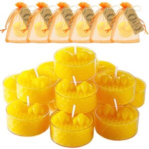 24 set honeycomb honey bee baby shower decorations beeswax bee tealight candles for honeybee festival party favors supplies bee theme party favors for guests bee teachers decorations classroom decor