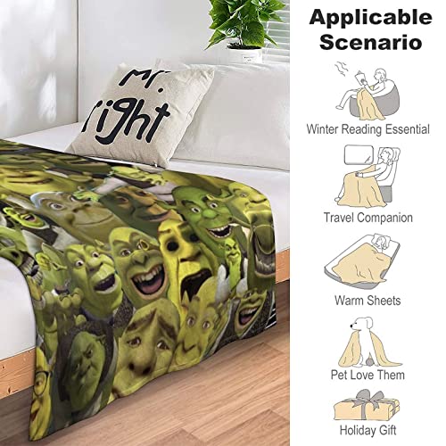 NiYoung Easter Gift Funny Cartoon Blankets Soft and Comfortable,Ultra-Soft Micro Fleece Blanket,for Bed Or Sofa,All Season Throw Blankets (Color 5, 40x50 '')