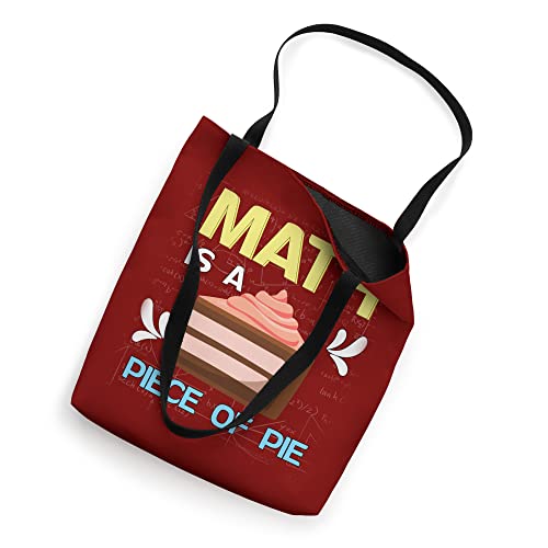 Funny Pi Day Math Is A Piece Of Pie Teacher Student Tote Bag