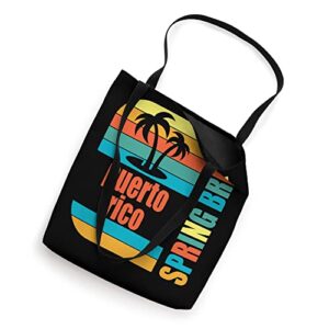 Puerto Rico Spring Break High School Retro Beach Graphic Men Tote Bag