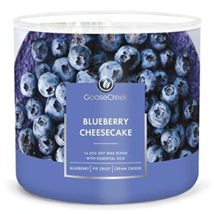 goose creek blueberry cheesecake large 3-wick scented candle