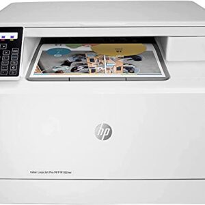 HP Color Laserjet Pro MFP M182nw Wireless All-in-One Laser Printer, Print Scan Copy, 17ppm, Auto-On/Auto-Off Function& Numeric Keypad, Compatible with Alexa -WULIC Printer Cable