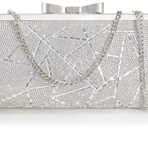 Sumnn Evening Clutch Bag Cocktail Prom Sparkly Rhinestone Crystal Bride and Bridesmaid Wedding Party Formal Purses for Women