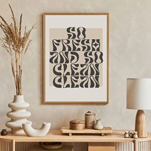 so fresh and so clean clean canvas matisse prints modern typography wall art abstract wall art prints boho paintings black and brown abstract wall art neutral contemporary wall art 16x24inch frameless