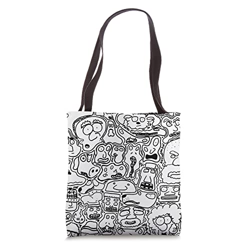 GEM ULTRA Face Doodles Street Art Tote Bag