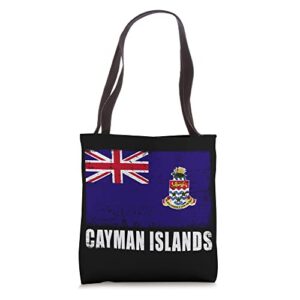 cayman islands flag grunge country flag cayman islands tote bag