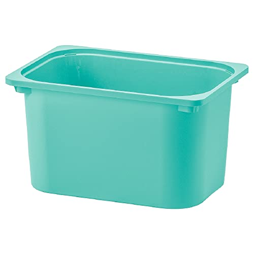 TROFAST Storage Box, Turquoise, 16 ½x11 ¾x9 " Stackable Open Containers/Bins for TROFAST Frames Pack of 2