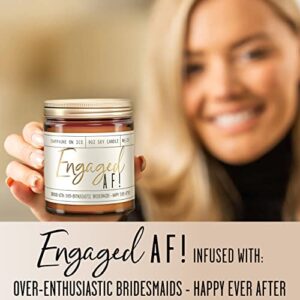 Engagement Gift, Engagement Gifts for Women -'Engaged!' Soy Candle, w/Champagne On Ice I Engagement Gifts for Couples I Fiance Gifts for Her I Engaged Gifts for Her I 9oz Jar, 50Hr Burn, USA Made