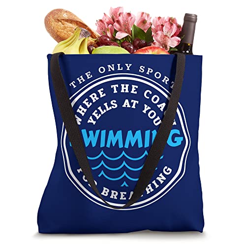 Swim Coach Swimmer / Swimming Team / Competition Breathing Tote Bag
