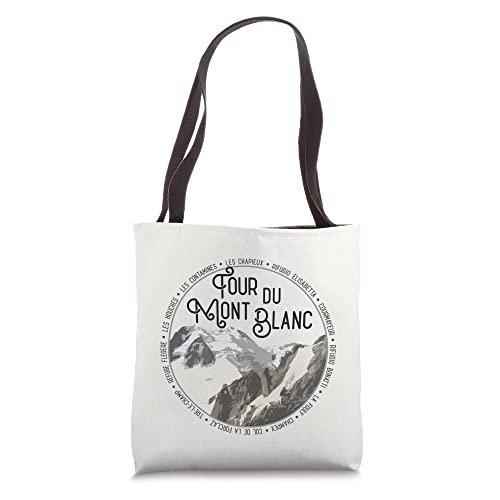 Tour du Mont Blanc Gear European Hiking Trail Souvenir Hiker Tote Bag